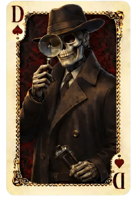 بطاقة دور المحقق في لعبة مافيا